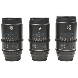 Sirui IronStar Series AF T1.9 1.5x Full Frame Blue Flares Anamorphic Arri PL/Canon EF Mount 3'lü Lens Kit - Thumbnail