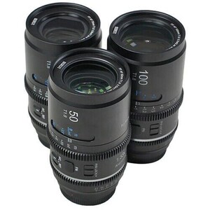Sirui IronStar Series AF T1.9 1.5x Full Frame Blue Flares Anamorphic Arri PL/Canon EF Mount 3'lü Lens Kit - Thumbnail