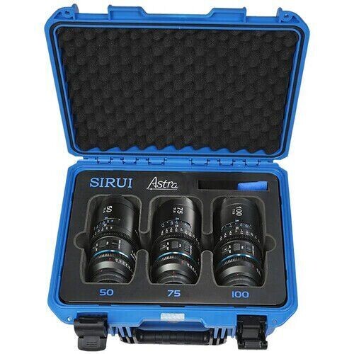 Sirui IronStar Series AF T1.9 1.5x Full Frame Blue Flares Anamorphic Arri PL/Canon EF Mount 3'lü Lens Kit