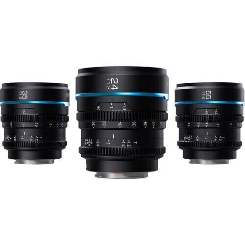Sirui Night Walker T1.2 S35 Fujifilm X Mount Cine Prime 3'lü Lens Kit