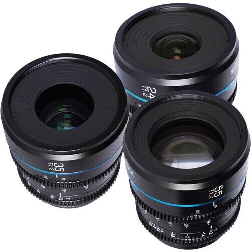 Sirui Night Walker T1.2 S35 Sony E Mount Cine Prime 3'lü Lens Kit