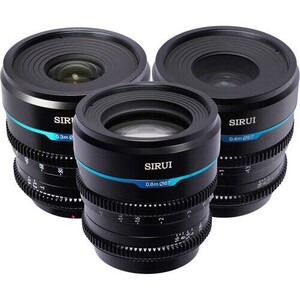 Sirui Night Walker T1.2 S35 Sony E Mount Cine Prime 3'lü Lens Kit - Thumbnail