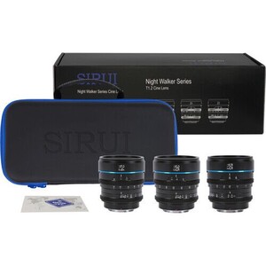 Sirui Night Walker T1.2 S35 Sony E Mount Cine Prime 3'lü Lens Kit - Thumbnail