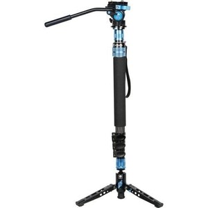 Sirui - Sirui P-424FS+VA-5 Karbon Fiber Video Monopod Kiti