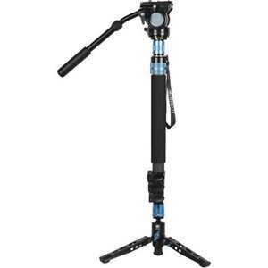 Sirui - Sirui P-424FS+VH-10 Karbon Fiber Video Monopod Kiti