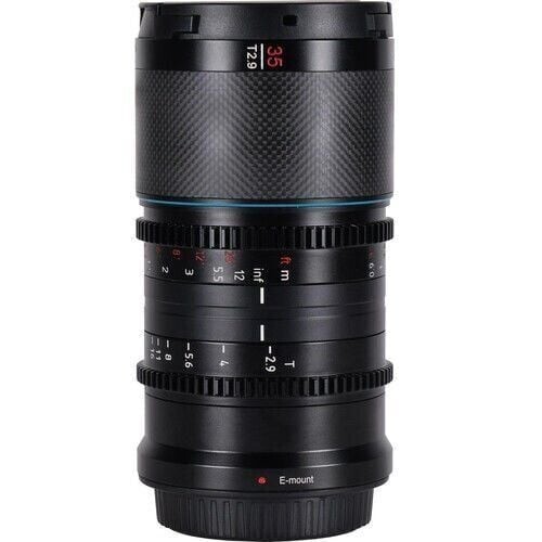 Sirui Saturn 35mm T2.9 1.6x Full-Frame Karbon Fiber Anamorfik Lens (E Mount, Nötr Flare)
