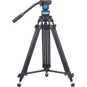 Sirui - Sirui SH-15 60 mm Akışkan (Fluid) Kafa Alüminyum Video Tripod Kit – 8–12 kg Taşıma Kapasitesi