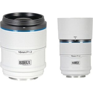Sirui - Sirui Sniper 16mm & 75mm F1.2 Lens Kiti (X Mount, Beyaz)
