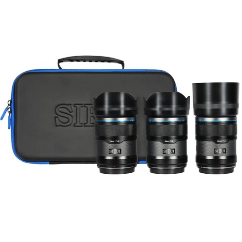 Sirui Sniper 23mm, 33mm, 56mm f/1.2 Autofocus 3 Lens Kit (FujiFilm X, Siyah)