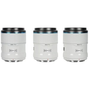 Sirui Sniper 23mm, 33mm, 56mm f/1.2 Autofocus 3 Lens Kit (Sony E, Beyaz) - Thumbnail