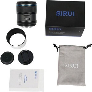Sirui Sniper 75mm F1.2 APS-C/S35 Auto-Focus Lens (E Mount, Siyah) - Thumbnail