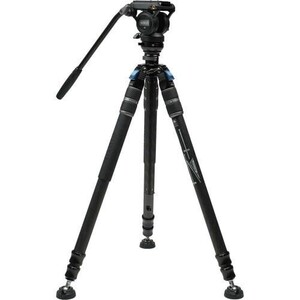 Sirui - Sirui SVS60 Karbon Fiber Video Tripod + S3 Fluid Video Kafa + Sirui SVM-LF Tripod Base with Pedal Video Kit