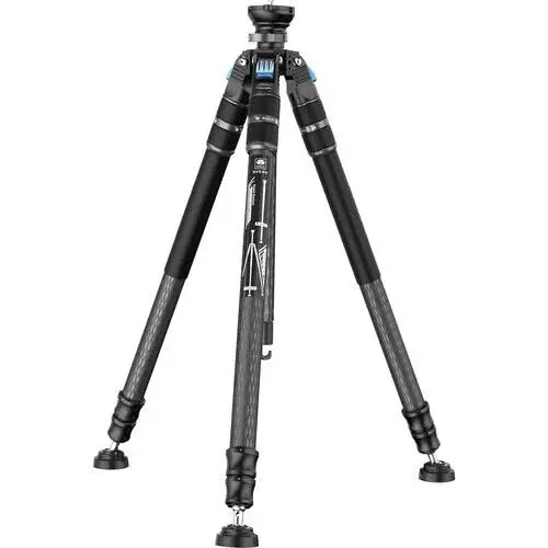 Sirui SVS60 Karbon Fiber Video Tripod + S3 Fluid Video Kafa + Sirui SVM-LF Tripod Base with Pedal Video Kit - Thumbnail