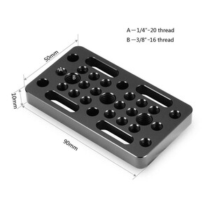 SmallRig - SmallRig 1598 1/4 - 3/8-16 Vida Delik Plakası Cheeseplate (1)