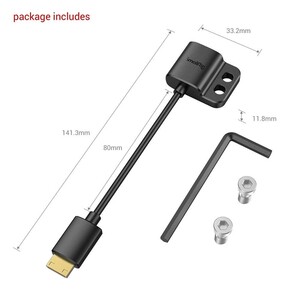 SmallRig 3020 Ultra İnce 4K Adaptör Kablosu (C - A) - Thumbnail