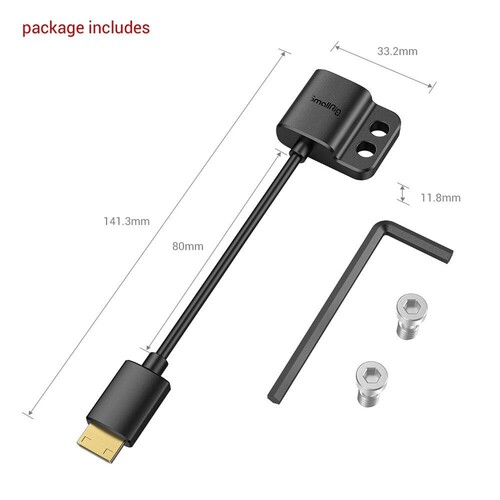 SmallRig 3020 Ultra İnce 4K Adaptör Kablosu (C - A)