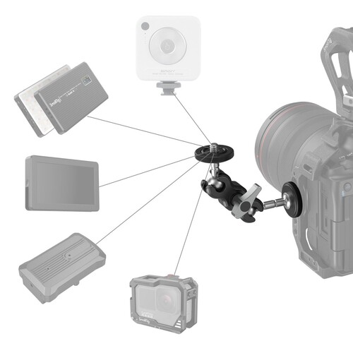 SmallRig 3238B Mini Magic Arm Evrensel Bilyalı Kafa