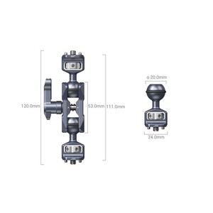 SmallRig - SmallRig 3873 Magic Arm Çift Bilyalı Başlı (1/4”-20 Vida) (1)