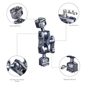 SmallRig 3873 Magic Arm Çift Bilyalı Başlı (1/4”-20 Vida) - Thumbnail