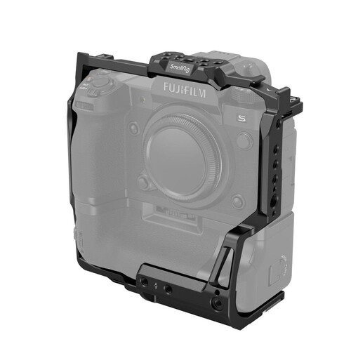 SmallRig 3933 FT-XH / VG-XH Pil Yuvası ile FUJIFILM X-H2 / X-H2S için Çok Fonksiyonlu Kafes