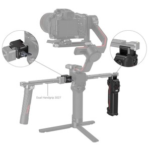 SmallRig 3949 DJI RS Serisi için Kablosuz Kontrol El Tutamağı - Thumbnail