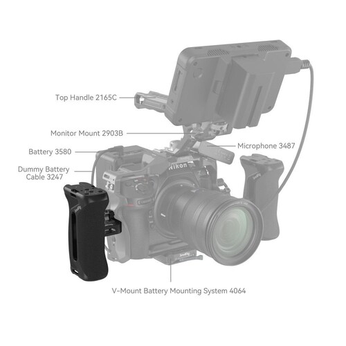 SmallRig 4015 Kafes Yan Kolu 1/4 Vidalı