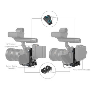 SmallRig 4064B V-Mount Pil Montaj Sistemi - Thumbnail