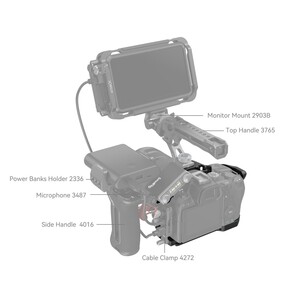 SmallRig 4161 Black Mamba Canon EOS R6 Mark II / R6 Mark III için Kafes - Thumbnail