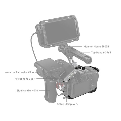 SmallRig 4161 Black Mamba Canon EOS R6 Mark II / R6 Mark III için Kafes