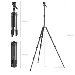 SmallRig - SmallRig 4221 Karbon Seyahat Video Tripod (1)