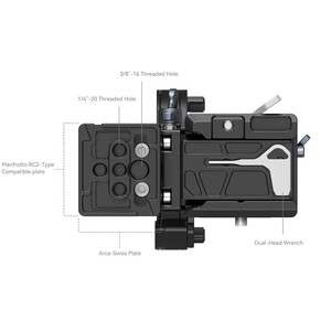 SmallRig 4244 Sony A1 / A7 / A 9 / FX Serisi İçin Döndürülebilir Yataydan Dikeye Montaj Plakası Kiti - Thumbnail