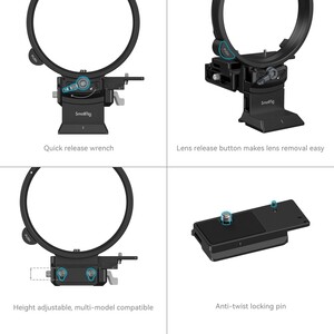 SmallRig 4305 FUJIFILM'e GFX Serisi İçin Döndürülebilir Yataydan Dikeye Montaj Plakası Kiti - Thumbnail