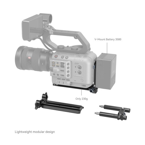 SmallRig 4323 Sony FX6 Canon C70 Sinema Kameraları için V-Mount Pil Montaj Plakası Kiti