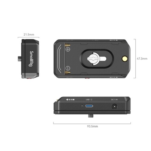 SmallRig 4341 NP-F Pil Montaj Plakası Kiti NP-FZ100 Sahte Pil Güç Kablosu İle
