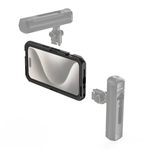 SmallRig 4391B iPhone 15 Pro Max için Mobil Video Kafesi - Thumbnail