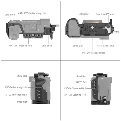 SmallRig 4422 Sony A7C II / A7CR için Kafes Kiti