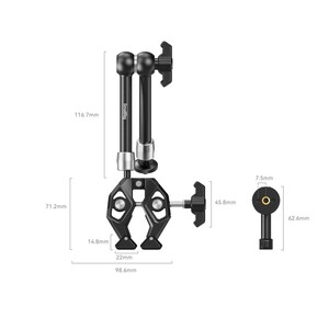 SmallRig - SmallRig 4454 Sihirli Kol ile Yengeç Şekilli Kelepçe (1)