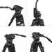 SmallRig 4465 AD-Pro8 FreeBlazer Karbon Fiber Video Tripod