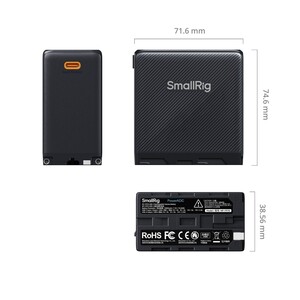 SmallRig 4469 Sony NP-F970 USB-C Şarj Edilebilir Kamera Pili (Siyah) - Thumbnail