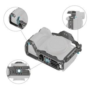 SmallRig 4481 Sony 7R V / 7 IV / 7S III / 1 / 7R IV için HawkLock Hızlı Çıkarma Kafesi - Thumbnail
