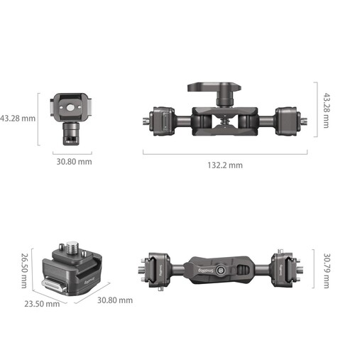 SmallRig 4488 HawkLock H21 Hızlı Çıkarma Sihirli Kol ve Bilyalı Başlık