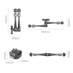 SmallRig - SmallRig 4489 HawkLock H21 Hızlı Çıkarma Rozet Sihirli Kol (11'') (1)