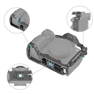SmallRig 4538 Sony 7R V / 7 IV / 7S III için HawkLock Hızlı Çıkarma Kafes Kiti - Thumbnail