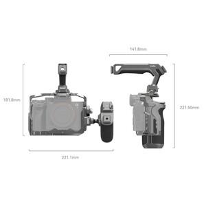 SMALLRİG - SmallRig 4539 HawkLock Hızlı Çıkarma Gelişmiş Kafes Kiti Sony Alpha 7R V / Alpha 7 IV / Alpha 7S III için (1)