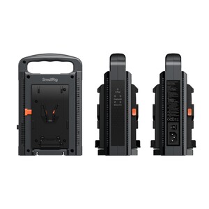 SmallRig - SmallRig 4578 Çift Kanallı V-Montajlı Pil Şarj Cihazı (1)