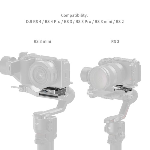 SmallRig 4639 DJI RS 2 / RSC 2 / RS3 / RS 3 Pro / RS4 / RS4 Pro için HawkLock H38 Arca-Swiss Hızlı Çıkarma Plakası
