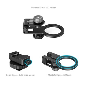 SmallRig 4779 MagSafe / Metal Yuva Evrensel 2'si 1 Arada SSD Tutucu - Thumbnail