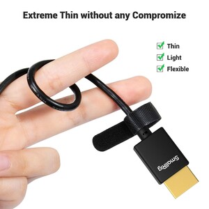 SmallRig 4795 Ultra İnce 4K HDMI Veri Kablosu (D'den A'ya) (100 cm) - Thumbnail