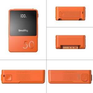 SmallRig 4871 VB50 Mini V Montajlı Pil (Turuncu) - Thumbnail