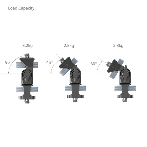 SmallRig 4886 Döner ve Eğim Ayarlanabilir Monitör Desteği 1/4''-20 Vida